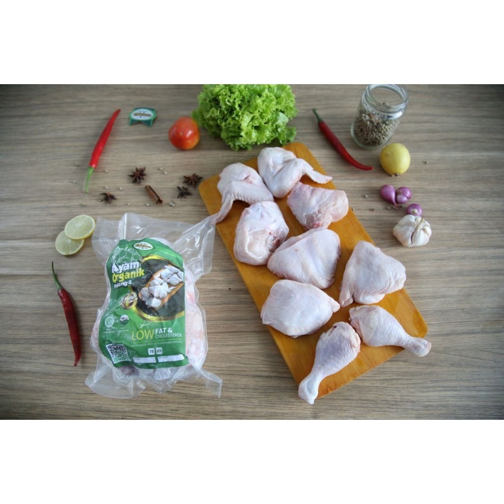 

Ayam organik potong 9 berkah chicken | ayam potong organik probiotik segar frozen berkah chicken