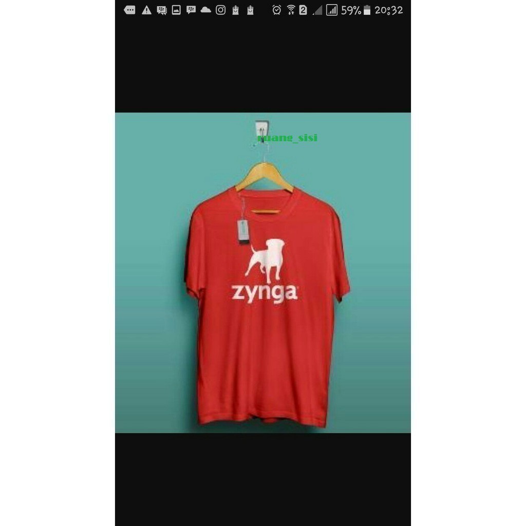 Kaos T Shirt Pria Zynga Poker