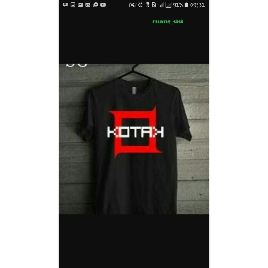 Kaos T Shirt Pria Kotak Band