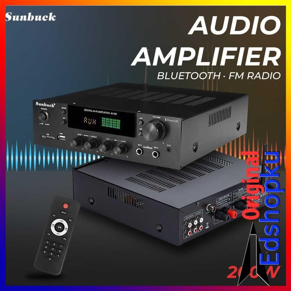Audio Flashdisk USB PlayerAmplifier Bluetooth EQ Karaoke FM Radio 200W