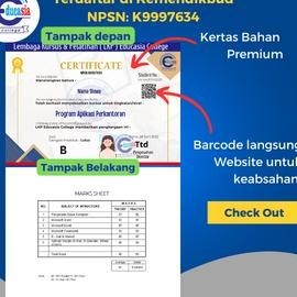 

GB29 Sertifikat Komputer Resmi Berlegalitas dengan Modul Pembelajaran Premium