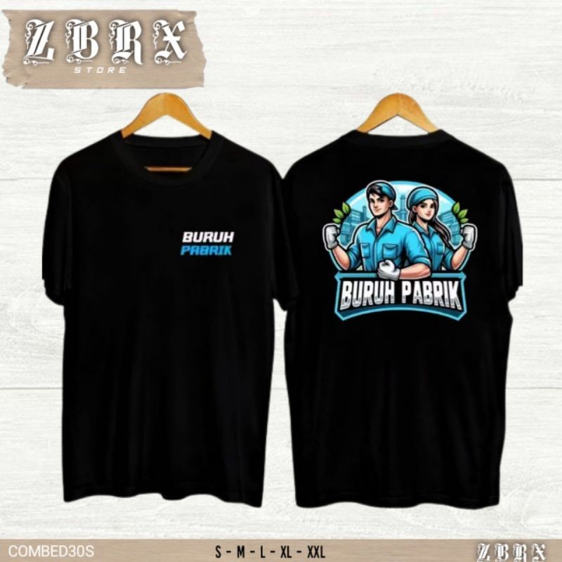 KAOS BURUH PABRIK ANIME BERGAMBAR//NEW T-SHIRT