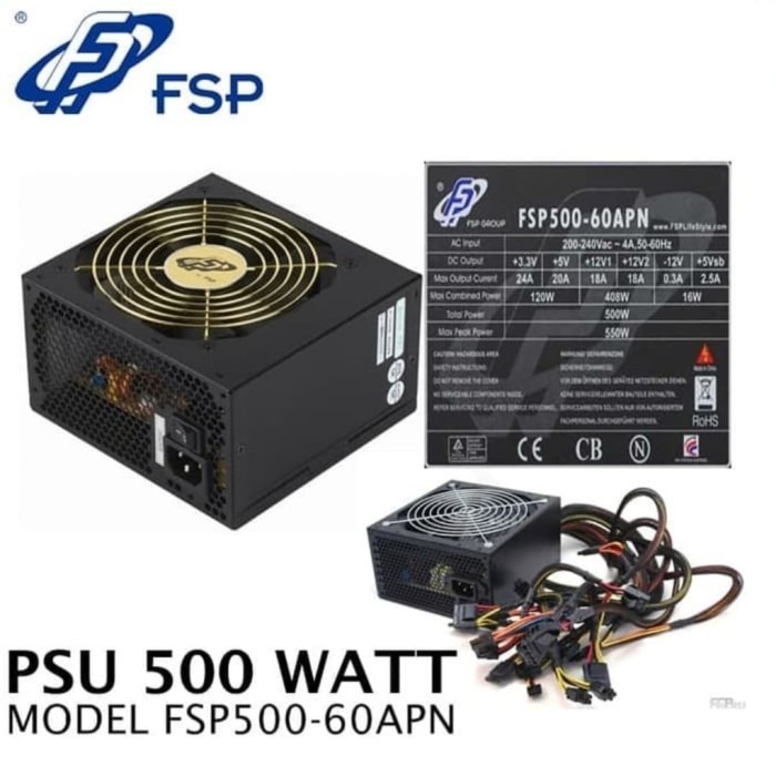 PSU / POWER SUPPLY FSP500-60APN PURE