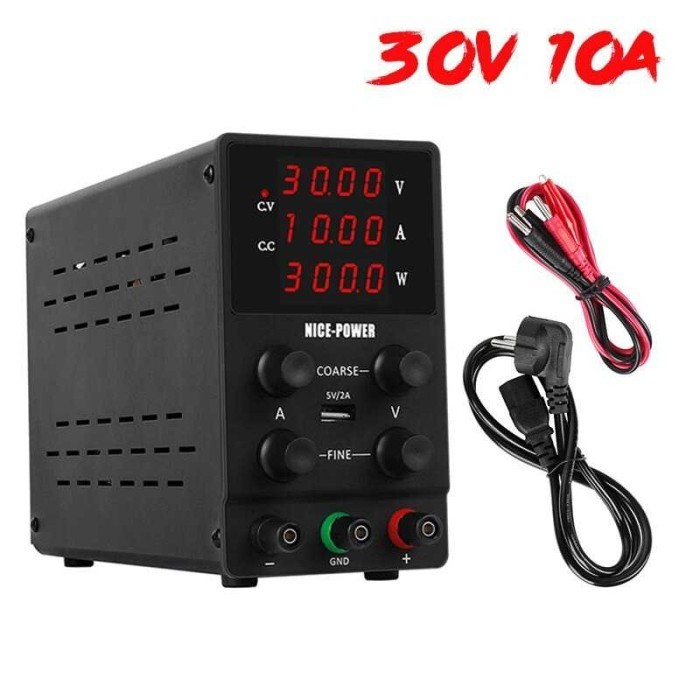 POWER Adjustable DC Power Supply 30V 10A