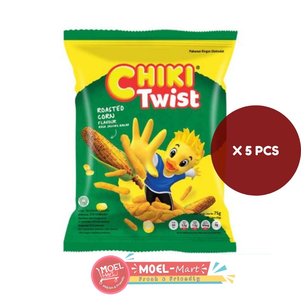 

CHIKI Twisted Roasted Corn 5 Pcs x 22Gr