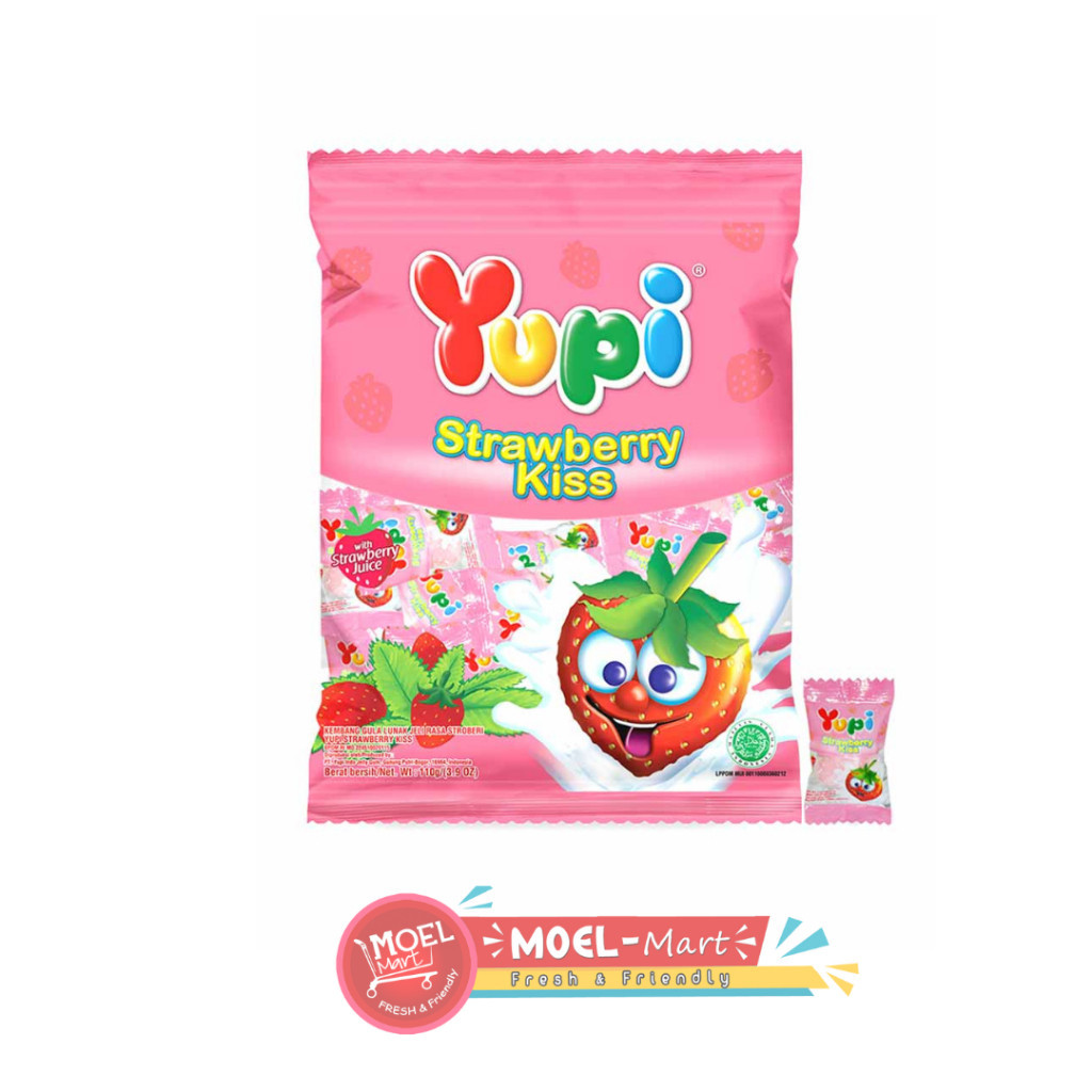 

YUPI Strawberry Kiss 110 Gr