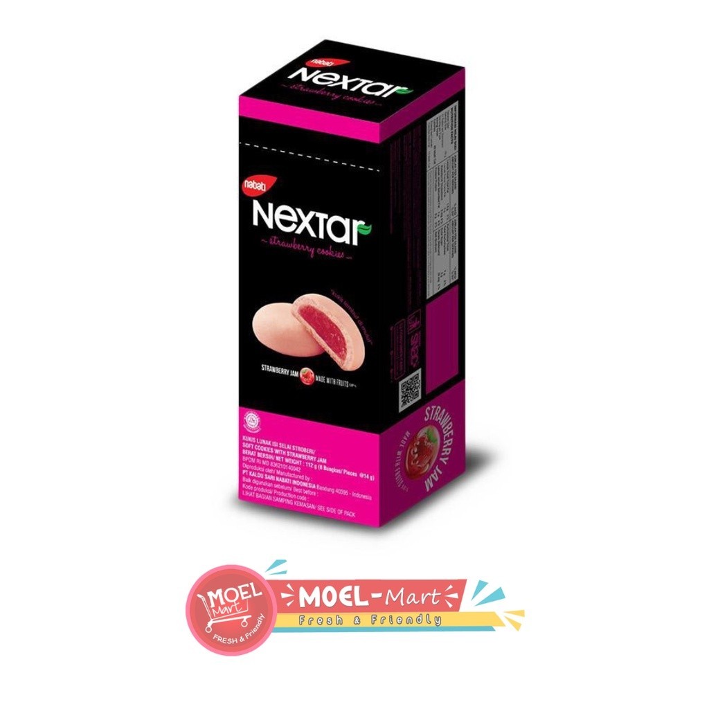 

NEXTAR Cookies Strawberry 8 Sachet x 14gr