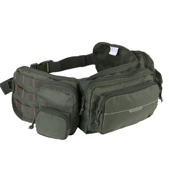 Tas Pinggang Berburu HUNTING X-ACCESS WAIST BAG 7L Solognac GREEN