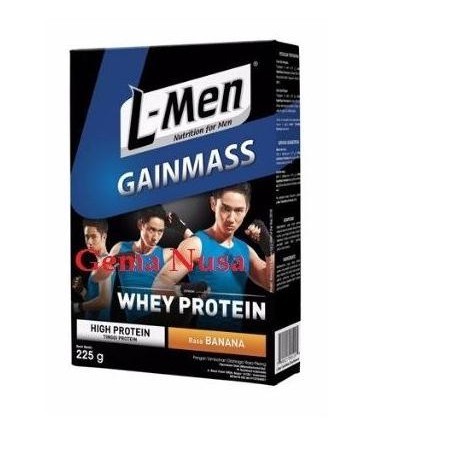 SUSU HIGH PROTEIN | L-MEN GAIN MASS WHEY PROTEIN BANANA 225GR LJ