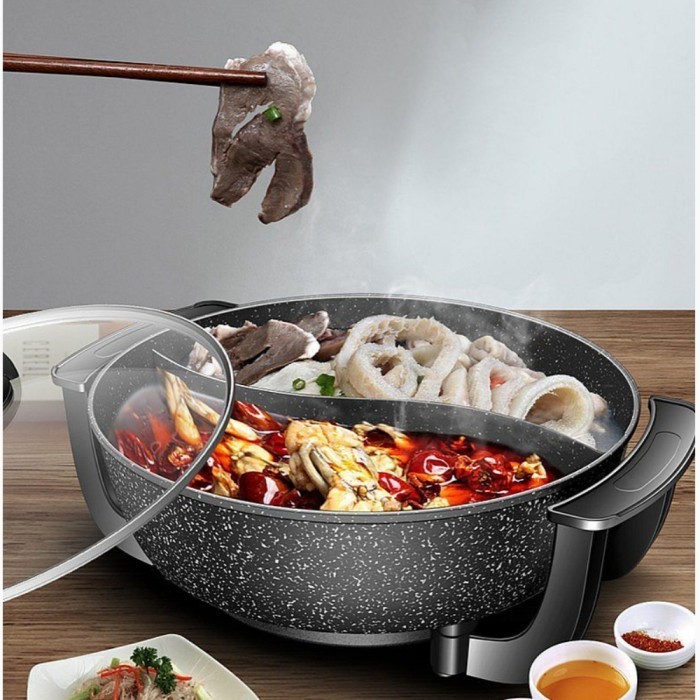 Idealife Electric Grill / Shabu Panci Shabu Bbq Shabu Listrik Il-116
