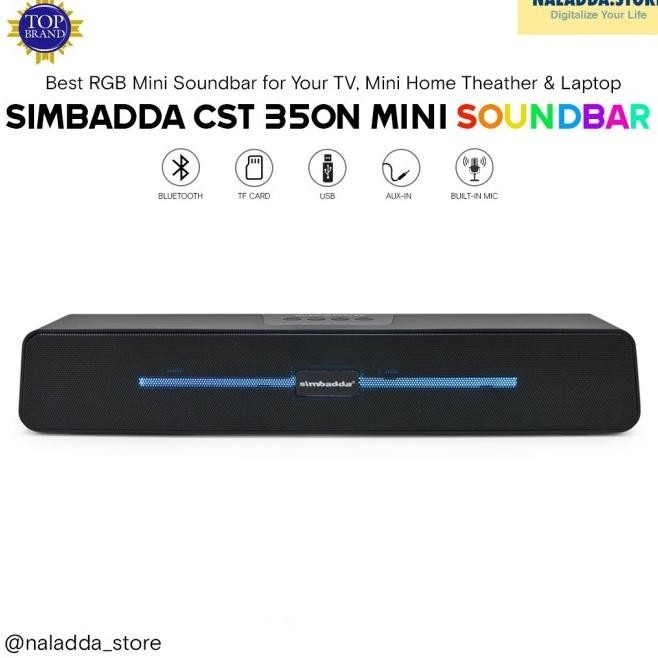 Simbadda Cst 350N Mini |Speaker Bluetooth Soundbar Portable Super Bass Fagenor