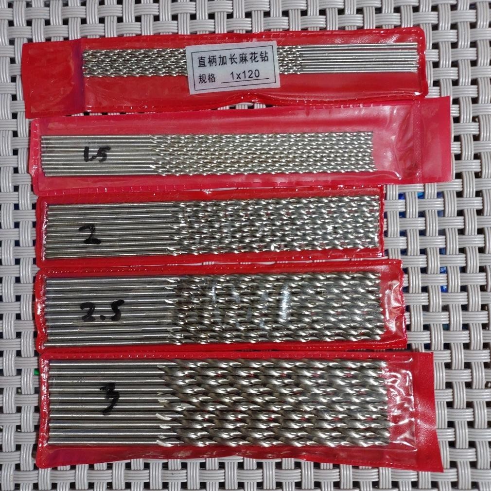 MATA BOR HSS KAYU BESI 1MM 2MM 3MM 4MM 5MM 6MM 7MM 8MM PANJANG 12CM 16CM RO34