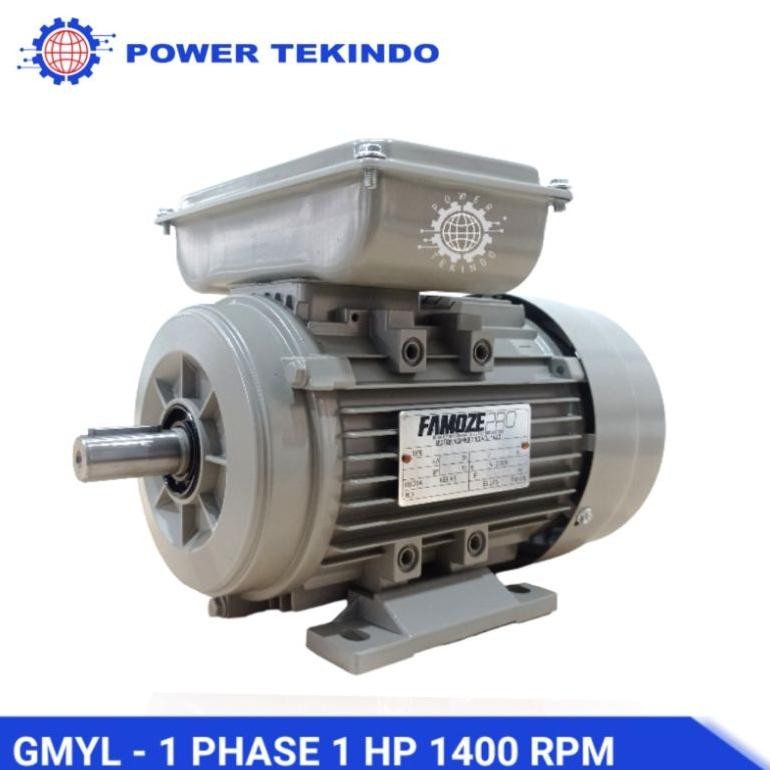 CODE123 - Famoze Pro Dinamo 1 Phase 1 HP 1400 RPM / 2800 RPM Elektro Motor GMYL 1 PK 0,75 KW