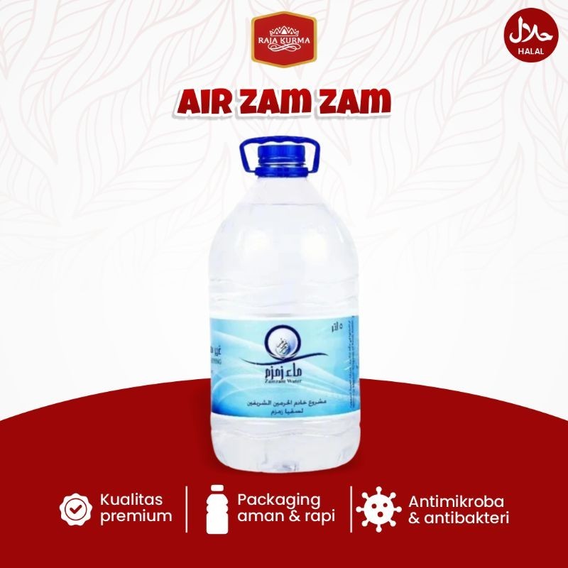 

Air Zam zam 5 Liter Minuman Khas Arab Asli Oleh-oleh Umroh Haji