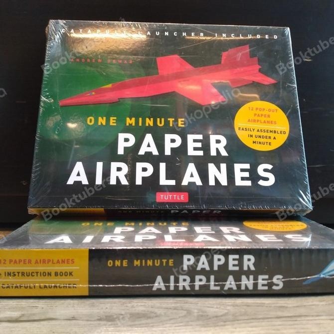

Buku origami paper One Minute Paper Airplanes Kit