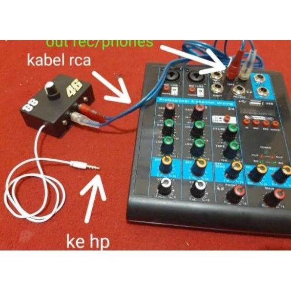 Tar166- Alat Recording Mixer Ke Hp Anroid Fagenor