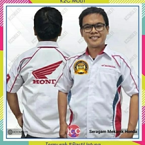 Baju Mekanik Honda | Seragam Mekanik Honda | Seragam Mekanik Ahass