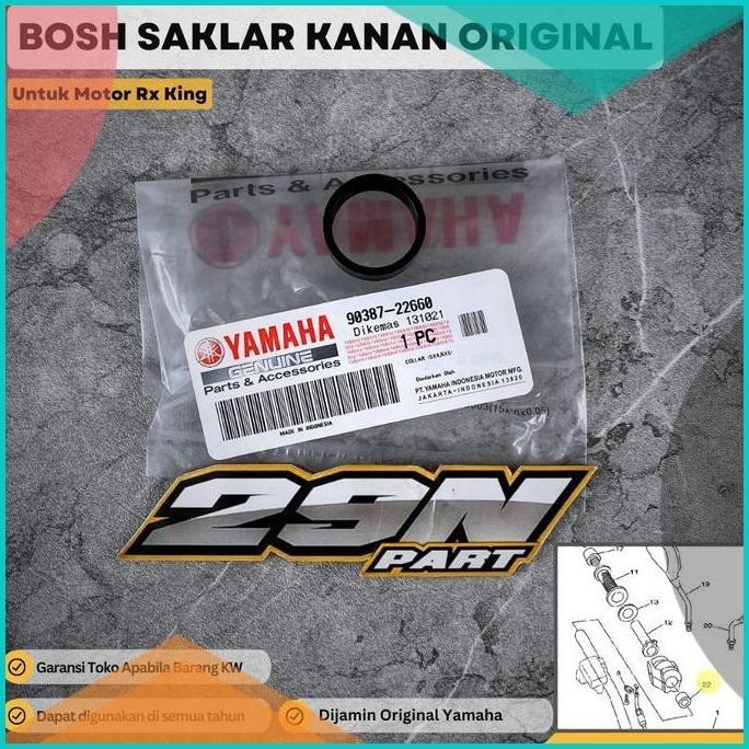 BOSH RUMAH GAS STANG COLLAR SAKLAR KANAN RX KING ORIGINAL 90387-22660