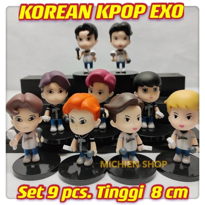 figure KPOP EXO Star Action Figure Toys BAEKHYUN CHANYEOL CHEN D.O.