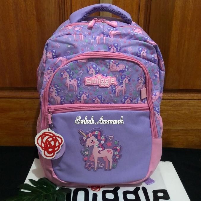 Smiggle Backpack Unicorn Jump/Smiggle Original/Tas Anak Bagus