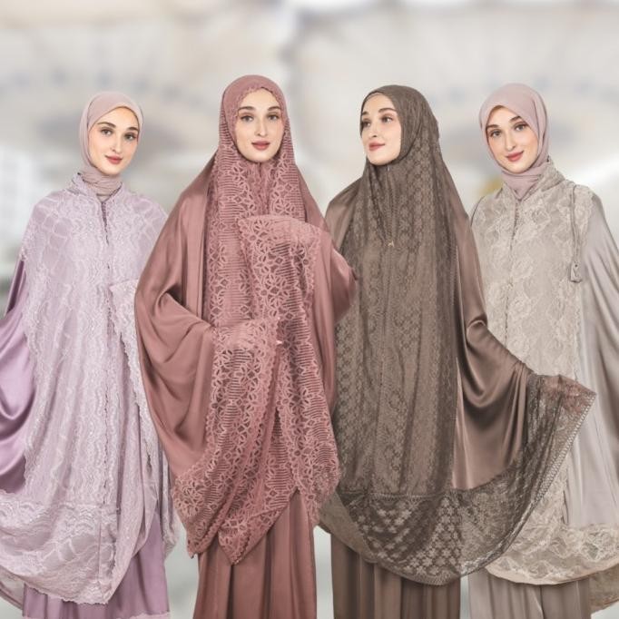 Mukena 2in1 Dewasa Premium AFSHA Silk Hampers With Box