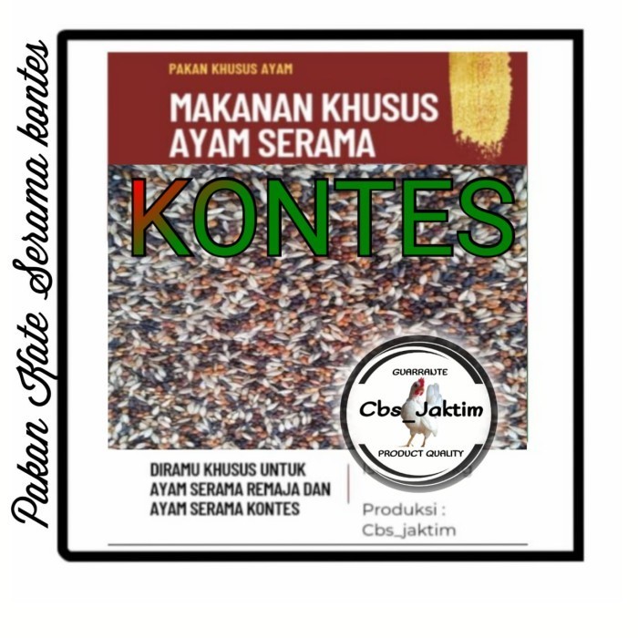 Pakan Ayam Serama Kontes/Makanan Ayam Kate Dan Serama Kontes