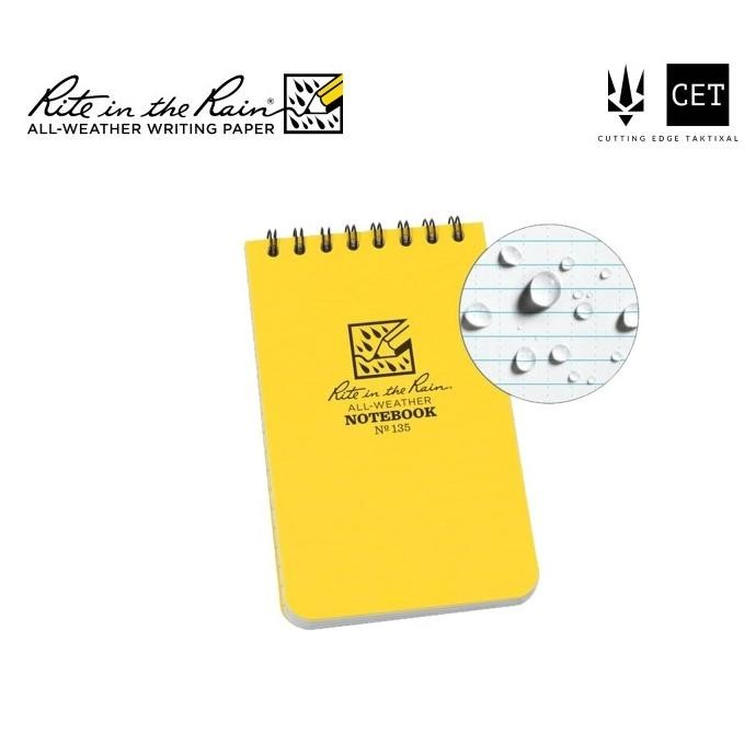 

Rite in the Rain 135 Buku Lapangan Catatan Survey Anti Air Yellow