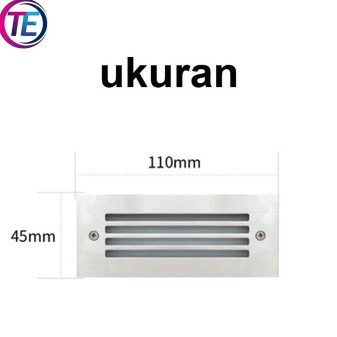 Lampu Tangga Dinding tanam LED Outdoor Waterproof / lampu tangga led3w