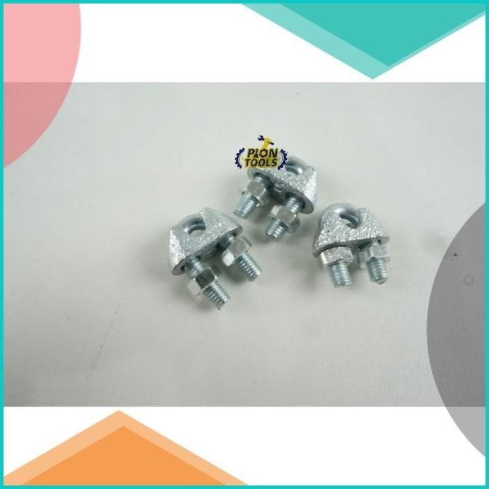 Klem seling 5mm (3/16") Steel Wire clip Klem kawat seling Kuku macan 1