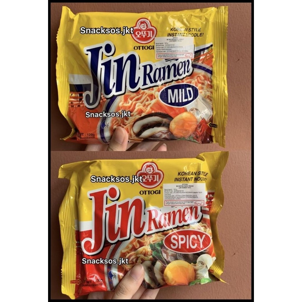 

Ottogi Jin Ramen Mild / Spicy 120 Gr