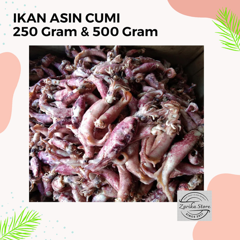 

Ikan Asin Cumi 250 gram / 500 gram / Cumi Asin Semi Basah