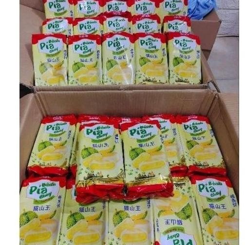 

Pia Durian makanan ringan,pia durian,kue pia Banh Pia Chay 100% LS01