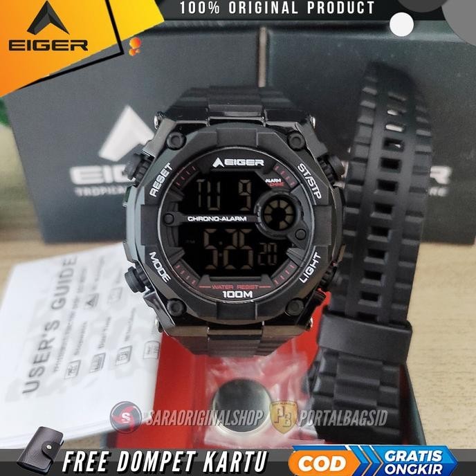 Eiger Lcd Watch Yp11538-Jam Tangan Pria - Original