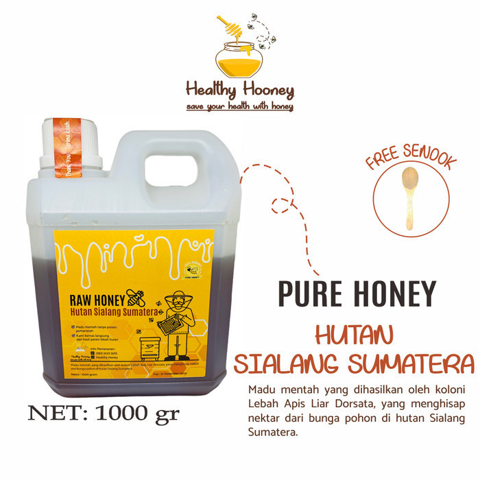 

Madu Hutan Murni Mentah Sialang Sumatera Ala 1Kg Healthy Hooney