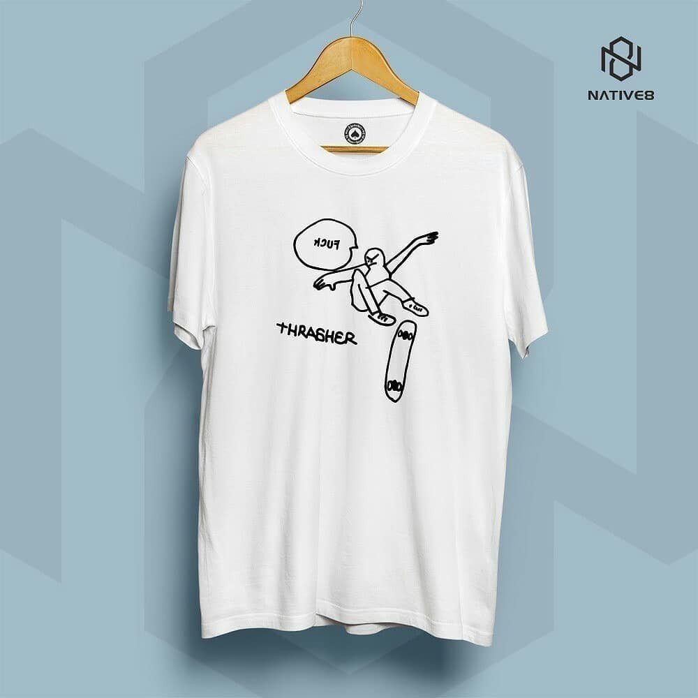 Kaos T Shirt Pria Thrasher Fuck