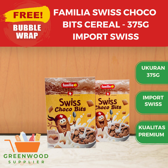 

Brom Familia Swiss Choco Bits Cereal - 375G [Import Swiss]