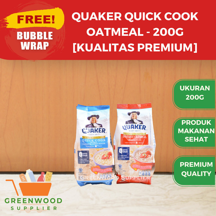 

Brom [Biru] Quaker Quick Cook Oatmeal 200 Gram