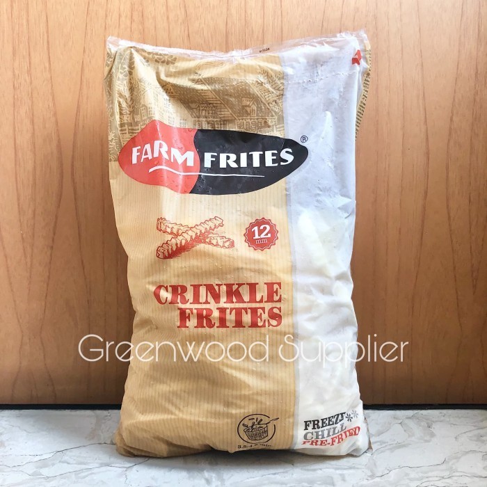 

Brom French Fries / Kentang Goreng Crinkle Cut 2,5Kg (F. Frite Brand)