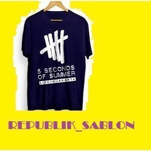 Kaos T Shirt Pria 5 Second Of Summer  Sos