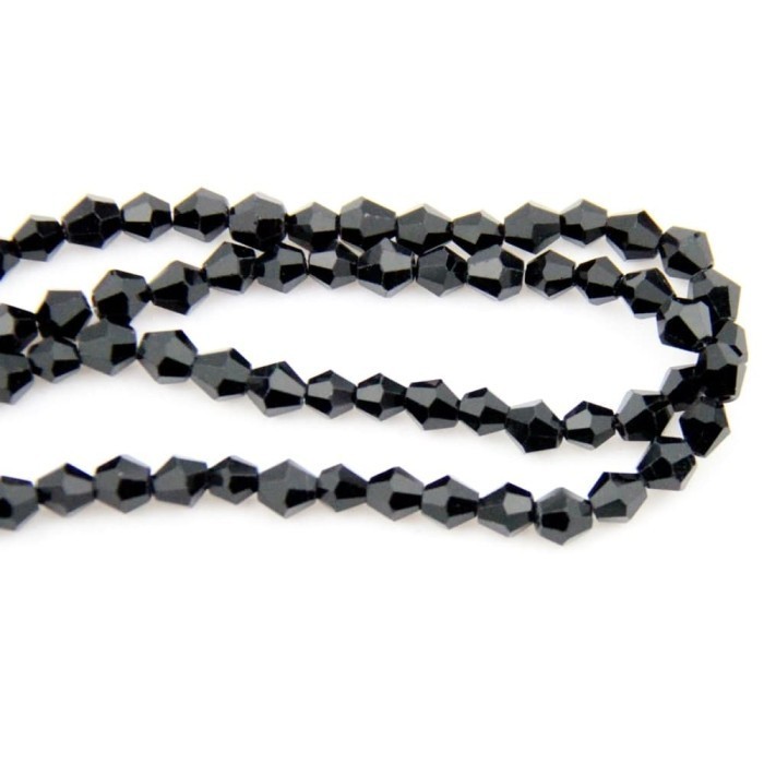 

+++++] Kristal Bikon 6mm Hitam/Crystal Biicone 6mm Black