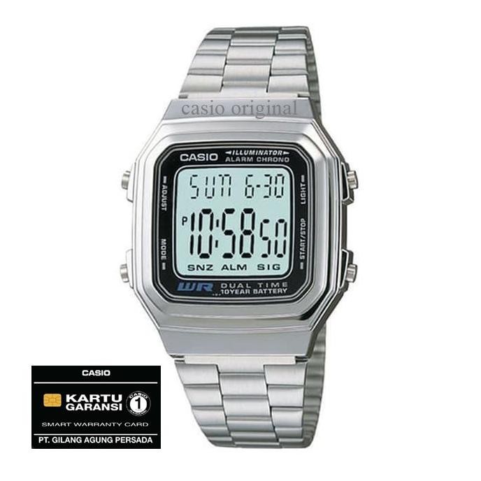 JAM TANGAN CASIO A-178WA-1 A 178WA A178WA A78WA-1 ORIGINAL RESMI
