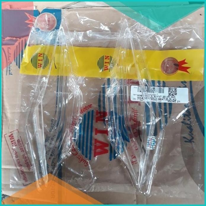 Mika Kaca Lampu Sen Sein Depan Beat LED 2020 2021 Beat Deluxe Merk Win