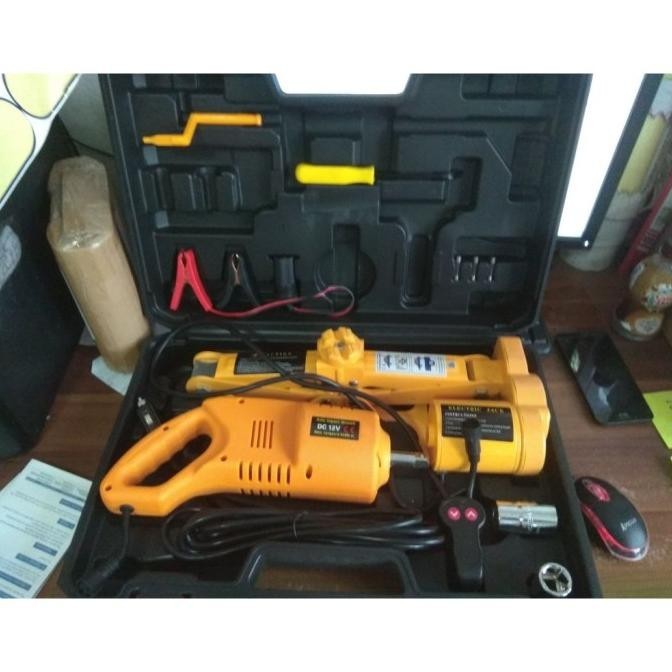 Dongkrak Elektrik Electric Car Jack 2 Ton Set Pembuka Baut