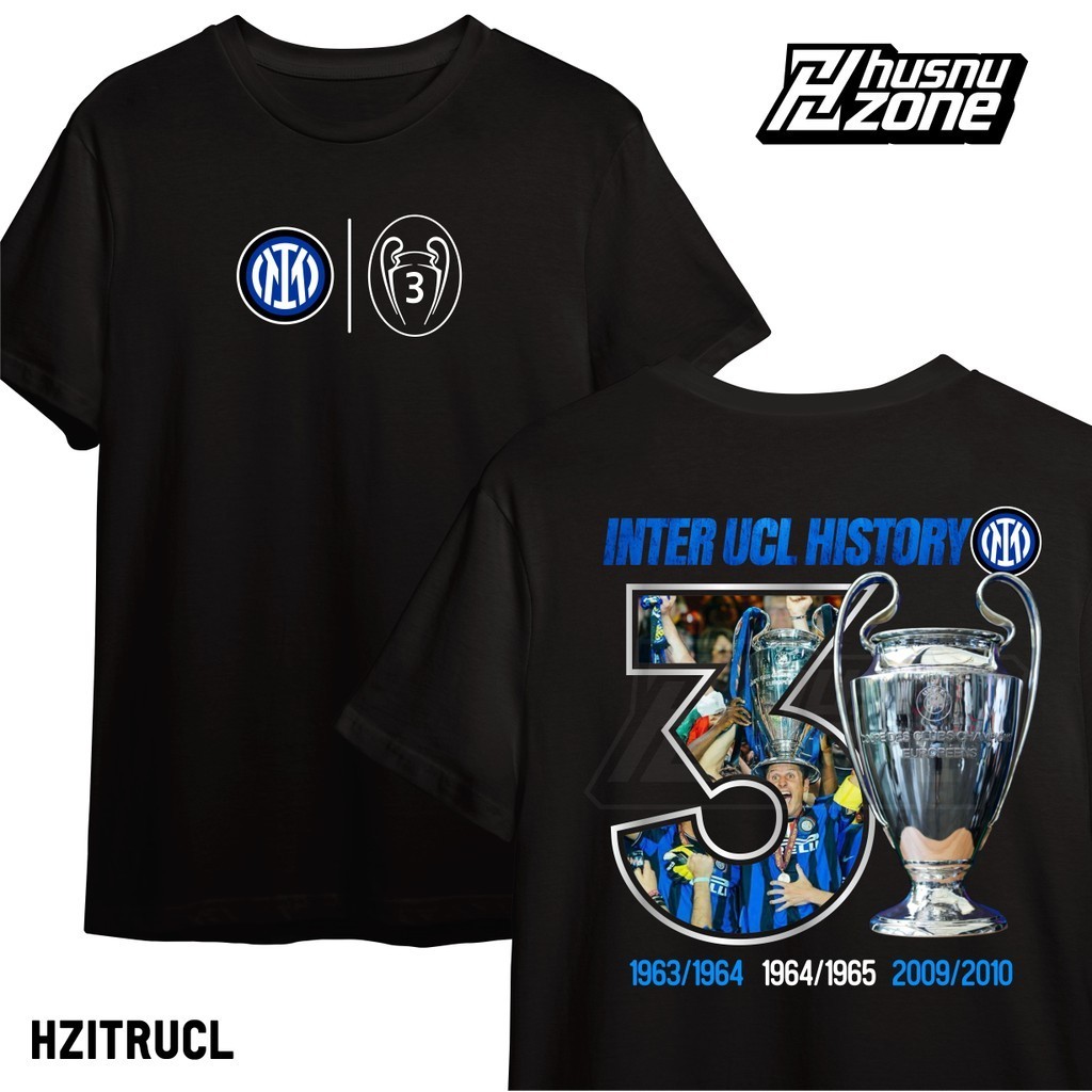 Kaos Inter Milan Juara Liga Champions Eropa UEFA Champions League baju fans bola football soccer