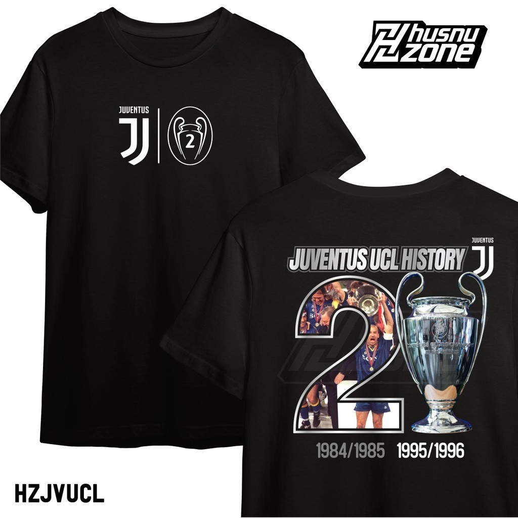 Kaos Juventus Juara Liga Champions Eropa UEFA Champions League baju fans bola football soccer