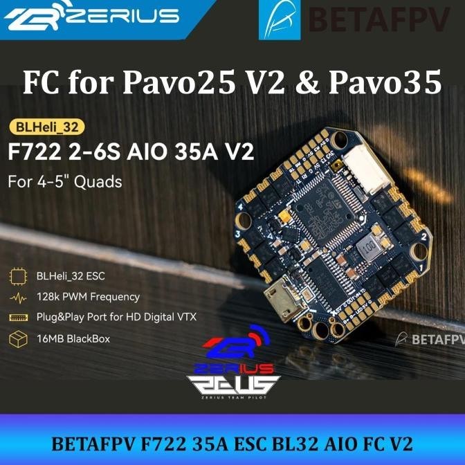 Betafpv F722 35A Bl32 Esc 2-6S Aio Flight Controller