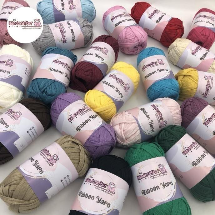 Benang rajut handcrafter ribbon yarn benang kaos 2