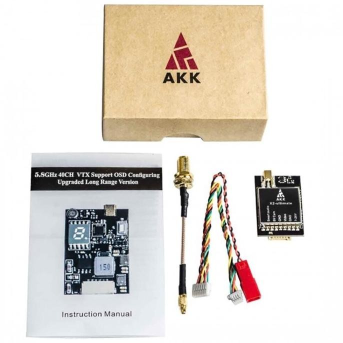 Akk X2-Ultimate 5.8Ghz Vtx 1200Mw Fpv Vtx Smartaudio Mic For Rc Drones