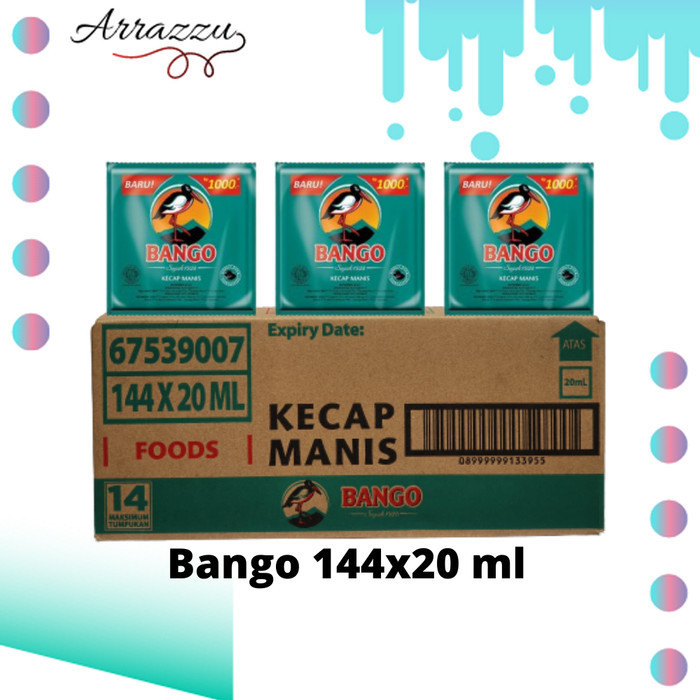 

Kecap Manis Bango 20 Ml X 144 Sachet (1 Karton)