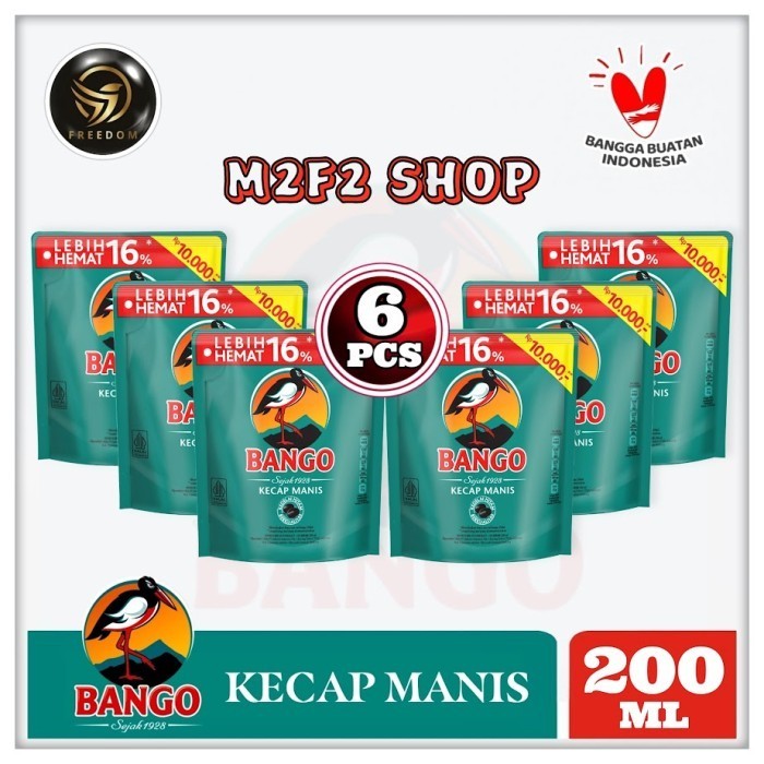 

Bango Kecap Manis Pouch Refill - 200 Ml (Harga 6 Pcs)